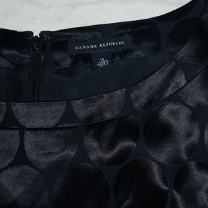 Lined Black Silk Banana Republic Party dress